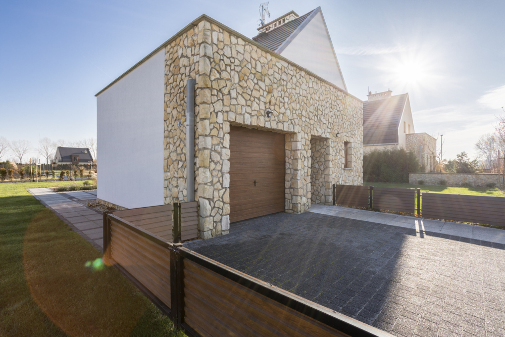 Stone house siding